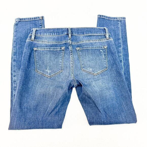 Frame Le Garcon Denim Jeans Dark Wash Distressed Details Size 25 - Picture 5 of 9